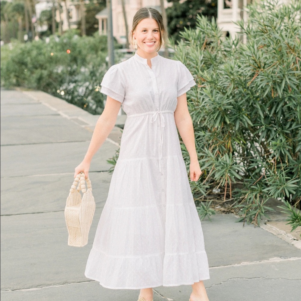 Victoria Dunn Magnolia Dress in Swissdot- Bridal